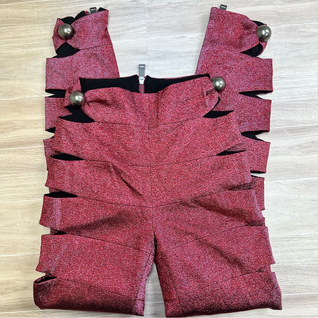 Revolve X Area Cutout Metallic Pants